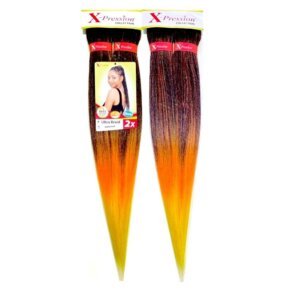 X-Pression Ultra Braid 100% Kanekalon 2x Pre-Stretched Colour OM-Sunset 160g 46in