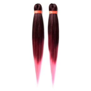 X-Pression Ultra Braid 100% Kanekalon 2x Pre-Stretched Colour OM-Cherry Blossom 160g 46in