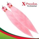 X-Pression Ultra Braid 100% Kanekalon 2x Pre-Stretched Colour Ice Pink 160g 46in
