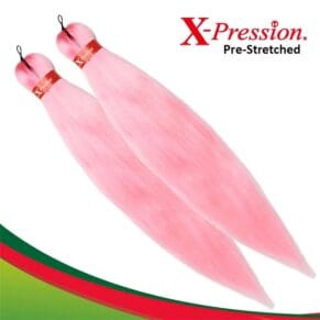 X-Pression Ultra Braid 100% Kanekalon 2x Pre-Stretched Colour Ice Pink 160g 46in