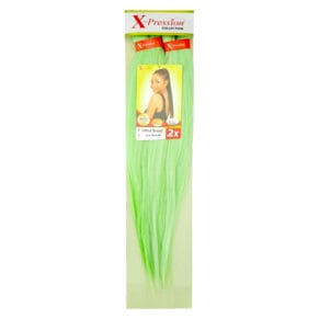 X-Pression Ultra Braid 100% Kanekalon 2x Pre-Stretched Colour Ice Green 160g 46in