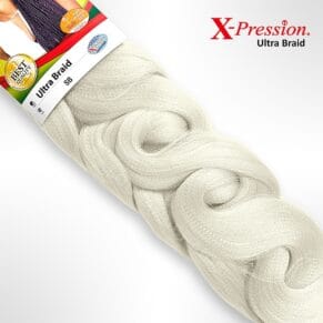 X-Pression Ultra Braid 100% Kanekalon Colour SB (Cream) 165g 82in