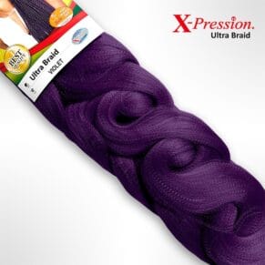 X-Pression Ultra Braid 100% Kanekalon Colour Violet 165g 82in