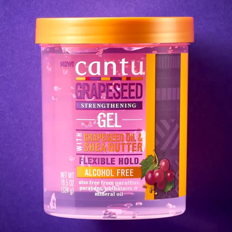 Cantu Grapeseed Strengthening Styling Gel with Grapeseed Oil and Shea Butter 524g